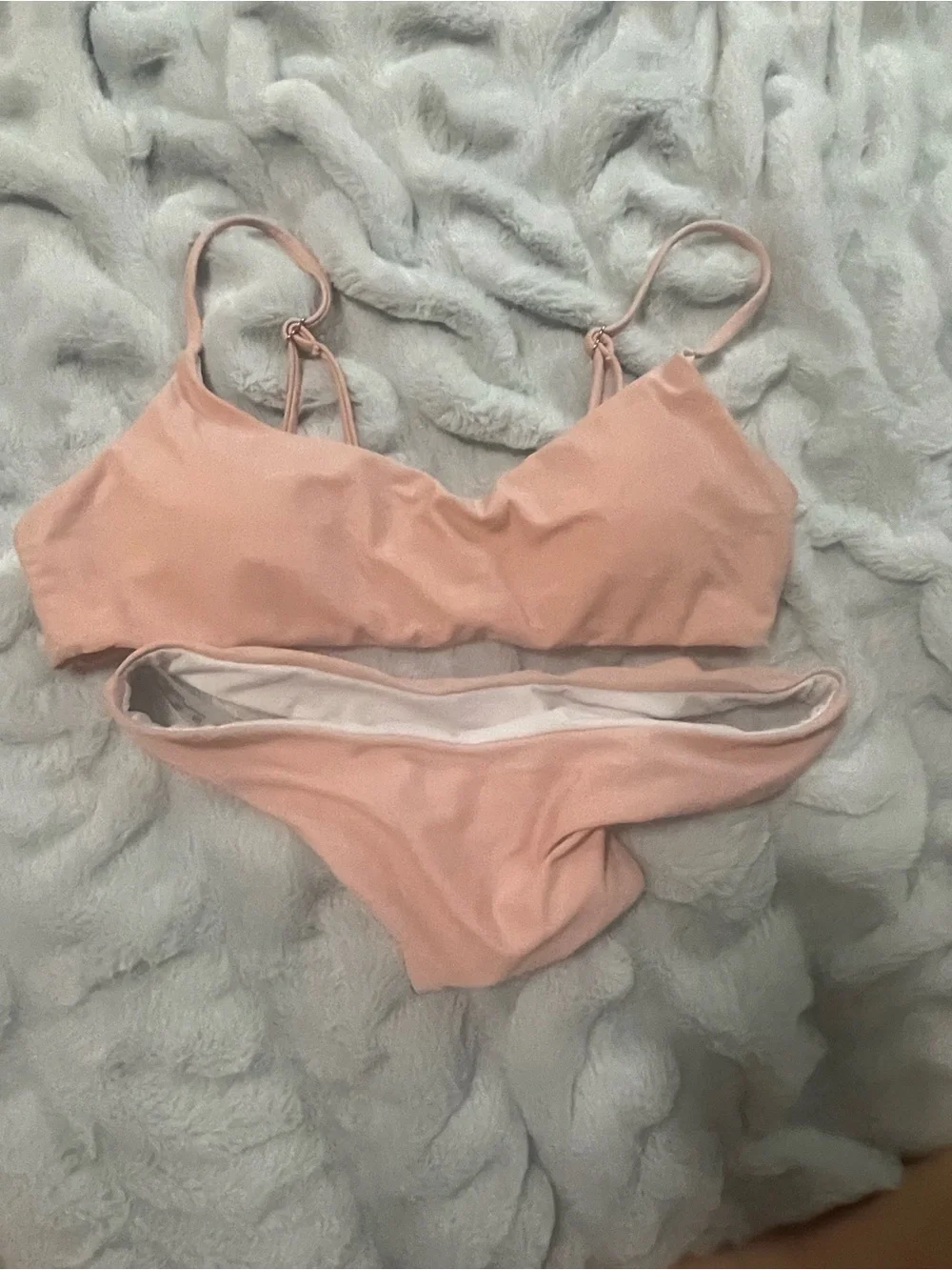 SHEIN Kids Bikini Set in Beige, Hot Pink, Orange, Yellow